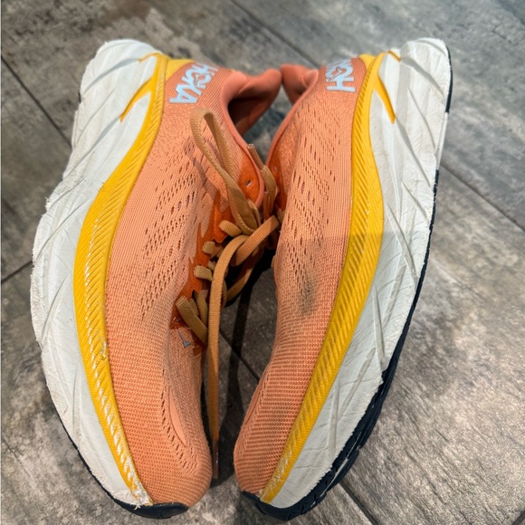 Hoka Orange Running Shoes with Yellow Accents - Picture 3 of 7